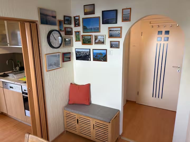 Eingang des Gäste-Apartments im Erdgeschoss